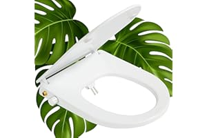 dumald Toilette Japonaise Complet - Abattant WC Japonais - Cuvette Japonaise Bidet Toilette WC - Jet Toilette WC - Toilettes Japonais Cuvette WC Japonais (D Forme)