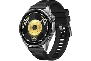 HUAWEI WATCH GT 6 GPS 46mm Smartwatch, Display AMOLED da 1,47 pollici, Fino a 21 giorni, Ciclismo, Oltre 100 Modalità Sportive, iOS e Android, Pagamento NFC, Monitoraggio della Salute, Nero
