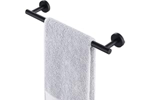 KES Porta Asciugamani Bagno Portasciugamani da Parete 40CM Acciaio Inossidabile SUS304 RUSTPROOF Nero Opaco, A2000S40DG-BK