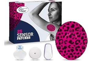 CureTape Sensor Patches - Parches para fijación de sensores - Parches para Freestyle Libre, Dexcom y Medtronic Guardian - Certificado TÜV - Variantes únicas (Leopardo)