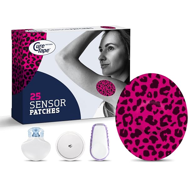 CureTape Sensor Patches For Freestyle Libre, Dexcom, Medtronic - Hypoallergenic & Waterproof, 20 Pack