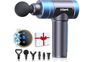 XLLENT Muscle Massage Gun Deep Tissue Portable Handheld Muscle Massager,Super Quiet Electric Percussion Massage