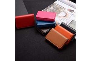 TopHomer Porta biglietti da visita, 1 custodia per biglietti da visita in pelle PU, custodia a portafoglio regalo per amico uomo/donna