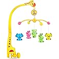 BabyGo Rotating Giraffe Musical Rattle for Kids | Cot Mobile for Cradle for Baby | Jhoomer for Kids Bed |