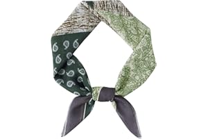 DAMILY oulard quadrato in cotone e lino per gli uomini Bandana testa da cowboy Sciarpa per il collo