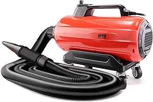 SPTA Doppelmotoren Auto Gebläse Autotrockner, 3000W Portable Car Dryer, Einstellbare Geschwindigkeit, für die effektive und berührungslose Reinigung und Trocknung von Autos- V2.0