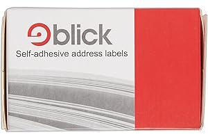 Blick Labels, White, Self Adhesive Stickers, Typist, Address Label, 36mm x 89mm, 250 Labels, For Home, Office, Family, School, Letters
