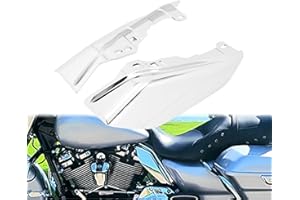 HCmotorku Déflecteur de chaleur à cadre moyen pour moto Harley Touring Road King Electra Glide Street Glide Road Glide Tri Glide 2017-2023 Chrome