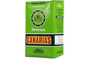 YERBOX Canarias Yerba Mate Herbata Serena 500g + Próbka (40g):Bogaty w antyoksydanty i witaminy, przyspiesza przemianę materii, bez cukru | Urugwaj