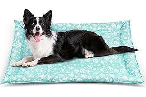 Pawtasy Tappetino Refrigerante per Cani e Gatti Tappeto Rinfrescante in Gel Non Tossico Materassino Raffreddamento per Animali Ideale per Cani e Gatti nella Calda Estate XL 74 x 114 cm