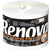 RENOVA XXL Professional Kitchen Roll - 1 Roll = 20 Rolls | 1 gigarroll, equivalent to 20 standard rolls, ultra-XXL size, whit