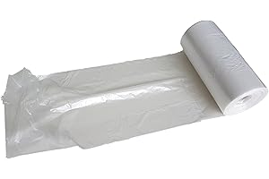 HDPE BAGS HDPE 22 x 4 x 38 cm, CONTADOR Bolsas de polietileno en rollo, bolsas de plástico Envoltorio para empaque de alimentos Carnicerías Panadería Tienda Eliminación de desechos Producto seguro (1000)