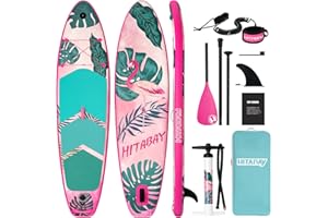 HITABAY Tavola SUP Gonfiabile con Accessori Completi, Tavola da Paddle Surf Gonfiabile 320 x 81 x 15 cm, Capacità di Carico Massima 150kg, Unisex-Adulto Stand Up Paddle Board