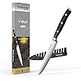 nuovva Sharp Kitchen Utility Knife – Professional Vegetable Knife – 5 inch German High Carbon Stainless Steel – Small Paring Knife