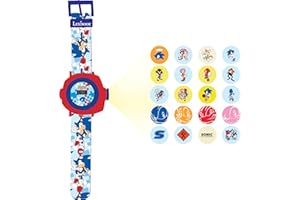 Lexibook, SEGA Sonic The Hedgehog, Verstellbare Projektionsuhr Digitaler Bildschirm, Projiziert 20 Bilder von Sonic, für Kinder, Blau/Rot, DMW050SN