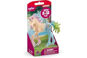 SCHLEICH BAYALA | Bonbon Einhorn Fohlen 70724 | detailgetreue, Fantastische Figuren | tolles Geschenk für Mädchen und Jungen | wunderschöne Sammelfiguren | Spielfigur ab 5 Jahren | 8 x 4 x 8 cm