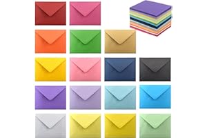 VANRA 170 buste per inviti, 17 colori assortiti, per buste per biglietti regalo, cartoncini, biglietti da visita, biglietti da visita, compleanni, matrimoni, lauree, baby shower (11,2 x 14,6 cm, A2)