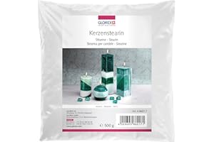 Glorex 6 8601 7 Stéarine pour Cire, 500 g, Blanc