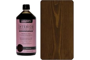 Littlefair's Tinte para Madera 1ltr - Acabado Premium, Fácil de Usar y Limpiar Tinte Madera - Basado en Agua, Seguro y Ecológico - Disponible en Muchos Colores - Color: Roble Francés