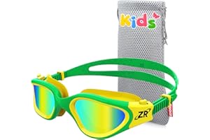 ZIONOR G1MINI Gafas de natación para niños, polarizadas, cómodas, antiniebla, protección UV, gafas de natación para niñas y niños (años 3-14)
