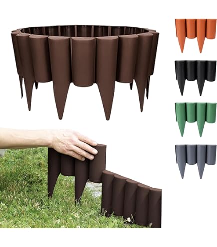 Palizzata Da Giardino Cellfast - Recinzione Marrone Per Aiuole E Bordure - Foto 2