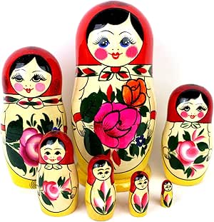 Matroschka, Matruschka, Matrjoschka, Babuschka 7-tlg.: Amazon.de: Küche