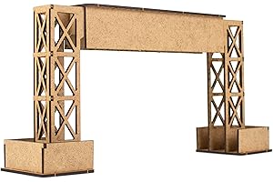 PROSCALE Ponte per accessori Scalextric. Modellino decorativo circuito auto slot car originali 1 32 modellino kit modelli in legno da assemblare costruire adulti bambini (Ponte 1)