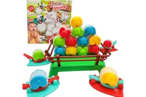 DKIIL NOIYB Gioco di pecore impilabile, catapulta, gioco da tavolo Sheep, giochi di puzzle e gioco di bilanciamento impilabile per più di 2 persone, giocattolo per abilità motorie, regali per bambini