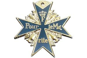 Kocreat Medalla alemana de Halcón Negro Prusiano Azul Marx Medalla para Bravery-WW2 USA URSS Militar Badge Medal Collection Souvenir Lapel Pins réplica azul Bravery Medal