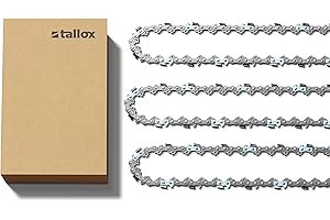 3 tallox Chaînes de tronçonneuses à demi-gouges .325" 1,3 mm 64 maillons longueur de guide-chaîne 38 cm compatible avec DOLMAR HUSQVARNA