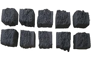 FIREBRANDDIRECT 10 Realistic Replacement Gas Fire Coals Ceramic Product - Suitable For Living Flame Gas Fire, Electric Fire, LPG Or Natural Gas Fires - UK Manufactured