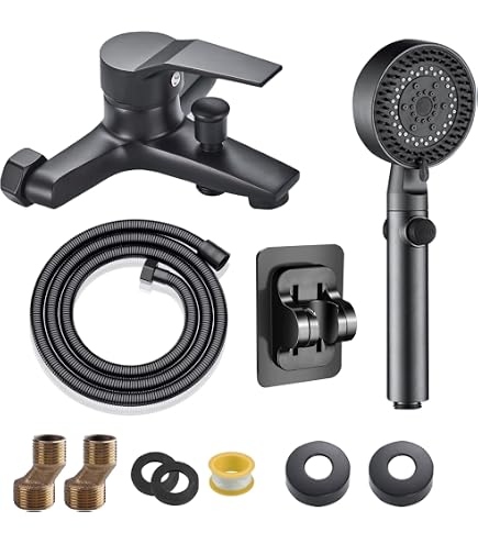 Moderne Bad-Dusch-Armatur | 2 Hahnlöcher Für Dusche & Badewanne, G1/2" Anschluss