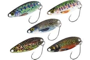 FISHN Trout Spoon Set REALLYone, 3.2/5gr, 3.5/4cm esche da trota, cucchiai da trota, cucchiai da trota per la pesca