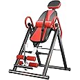 MAXSTRENGTH Heavy Duty Gravity Inversion Table Back Stretcher Machine for Pain Relief Therapy, Inversion Equipment-Headrest & Adjustable Protective Belt with Adjustable Headrest