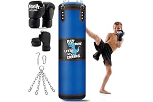 JUOIFIP Saco de Boxeo Niños Sin Relleno de 3 a 12 años MMA Kickboxing Boxeo Karate Muay Thai Karate