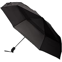 AmazonBasics Automatic Open Travel Umbrella with Wind Vent - Grey