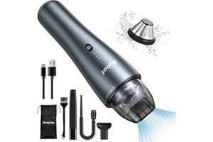 ‎RUBOT RUBOT Handstaubsauger Akku Kabellos, 7000Pa Auto Staubsauger Stark mit USB-C Schnellladung, Akku Handstaubsauger 3 in 1 Multifunktion, Mini Staubsauger für Zuhause Auto - P02 Blau