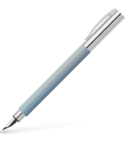 Faber-Castell Füller Ambition OpArt White Sand, Feder M, Inkl. Geschenkverpackung