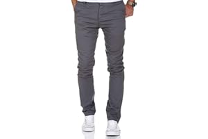 Amaci&Sons Herren Slim Fit Stretch Chino Hose Jeans 7100