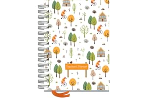 A5 Teacher Planner 2024-2025 by Pirongs 6 Lesson - Woodland