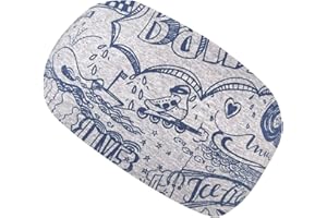 ‎WOLLHUHN Wollhuhn ÖKO Kinder/Jungen/Mädchen Cooles Elastisches Stirnband/Haarband Bequem Zweilagig Jersey Oder Fleece Viele Motive 21215152 (BÄHM! Grau)