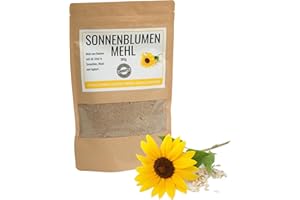 Odenwälder Lebensmittel Premium Sonnenblumenmehl, fein gemahlene Sonnenblumenkerne, Proteinreich, Vegan & 100% Natürliches Mehl - Made in Germany – 300g