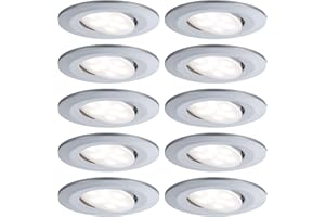 ‎PAULMANN Paulmann 99923 Einbauleuchte LED Calla rund 10x6W Chrom matt schwenkbar