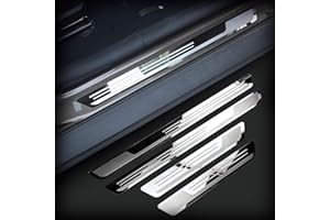 AFSNT 4 Pezzi Battitacco Auto per Renault Symbioz 2024, Protezione Portiere Auto in Acciaio Inox Protezione Antigraffio per Pedale Accessori Auto