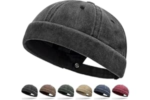 Initlove Docker Hat for Men Vintage Brimless Sailor Hat Beanie Cap