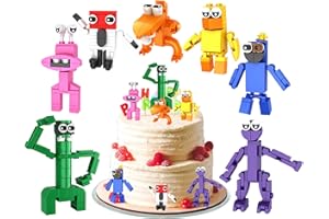 YISKY Rainbow Friends PVC Figuren Modell, 7 Stück Rainbow Friends Figuren, Rainbow Friends Spielzeug, Rainbow Friends Action Figures Set, Puppen DIY Desktop Ornaments, Beliebte Spiel Statue Sammlerstücke