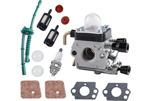 ‎E-RFSEY Vergasersatz für STIHL C1Q-S97 FS38 FS55R FS55 FS45 FS46 KM55R HL45 HS45 FS45L FS45C FS46C FS55C FS55RC FC55 Kompletter Satz Vergaserzubehör im Lieferumfang enthalten(13er-Set)