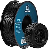 GEEETECH TPU Filament 1.75 mm +/- 0.02 mm for 3D Printers, 1 kg 1 Spool Black