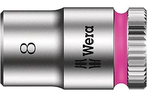 WERA-05003507001-8790 HMA Zyklop Nuss 8,0 - Llave de vaso Zyklop con arrastre de 1/4"