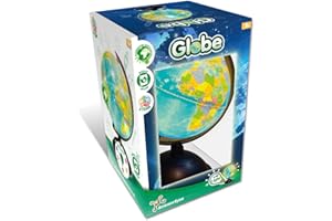Science4you Balon z latarnią dla dzieci 8-11 lat: piłka świata, Atlas, nauka i gry edukacyjne